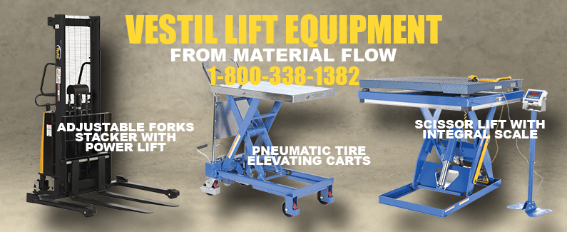 Vestil lift equipment from Material Flow